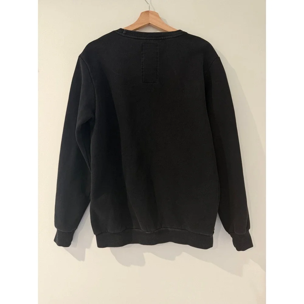 I Love Ulgy Men's Graphic Black Crewneck Sweatshirt Fleece Lined Size M - Picture 2 of 5